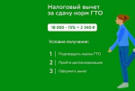 Налоговый вычет за сдачу нормативов ГТО